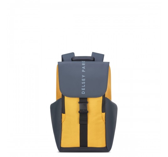 Delsey Σακίδιο πλάτης με θέση PC 15,6'' 45,5x31,5x14,5cm σειρά Securflap Yellow Delsey Σακίδιο πλάτης με θέση PC 15,6'' 45,5x31,5x14,5cm σειρά Securflap Yellow