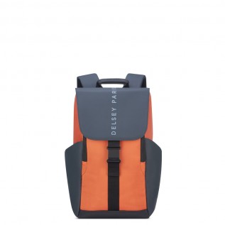 Delsey Σακίδιο πλάτης με θέση PC 15,6'' 45,5x31,5x14,5cm σειρά Securflap Orange Σακίδια πλάτης