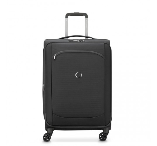 Delsey Βαλίτσα μεσαία expandable 68x43x29cm Recycled σειρά Montmartre Air 2.0 Black