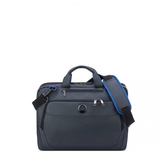 Delsey Χαρτοφύλακας για PC 15,6' 30x41x12cm σειρά Parvis Plus Γκρι