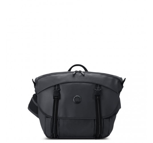 Delsey Τσάντα ταχυδρόμου 30.5x44x15cm σειρά Raspail Black Delsey Τσάντα ταχυδρόμου 30.5x44x15cm σειρά Raspail Black