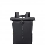 Delsey Σακίδιο πλάτης Roll-top 46x40x14cm σειρά Turenne Black Delsey Σακίδιο πλάτης Roll-top 46x40x14cm σειρά Turenne Black