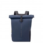 Delsey Σακίδιο πλάτης Roll-top 46x40x14cm σειρά Turenne Night Blue Delsey Σακίδιο πλάτης Roll-top 46x40x14cm σειρά Turenne Night Blue