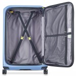 Delsey Βαλίτσα μεγάλη expandable 76.5cm Securitime Zip Lavender Blue